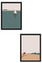 Wallity Set de 2 Pinturas Decorativas en MDF con Marco 50 x 70 cm